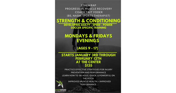 Winter Strength and Conditioning Program starting at The Center January 3, 2022!
