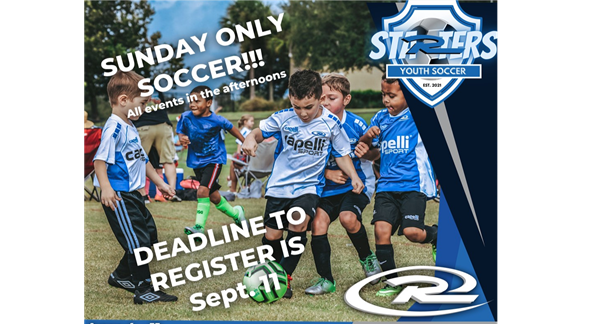 Fall registration for Starters recreational soccer now open!  