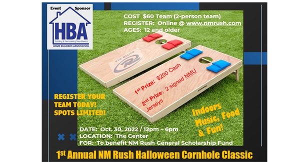 1st Annual Halloween Cornhole Classic Fundraiser coming Oct. 30, 2022 to The Center